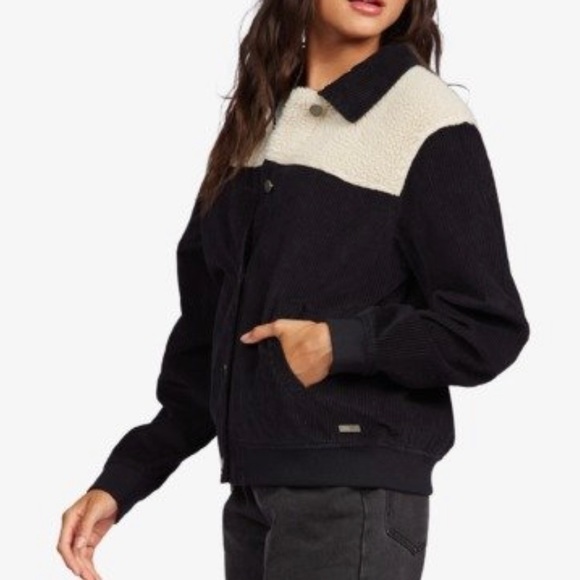 NWT Roxy Sherpa-Corduroy Jacket - Picture 3 of 14